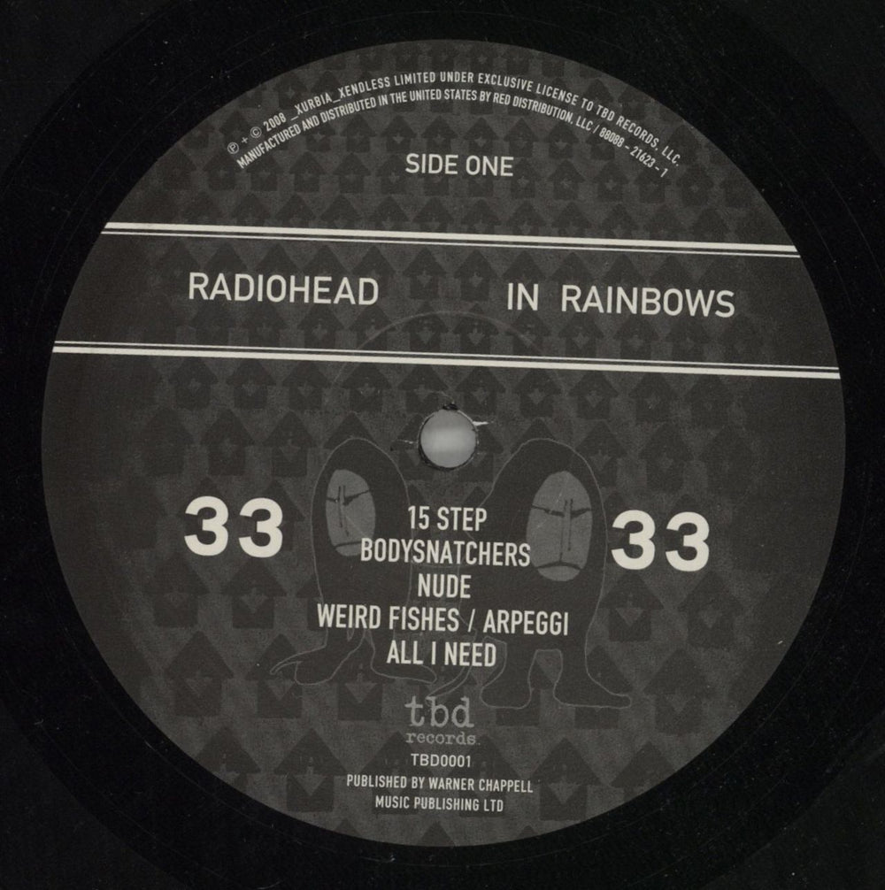 Radiohead In Rainbows US vinyl LP album (LP record) R-HLPIN431091
