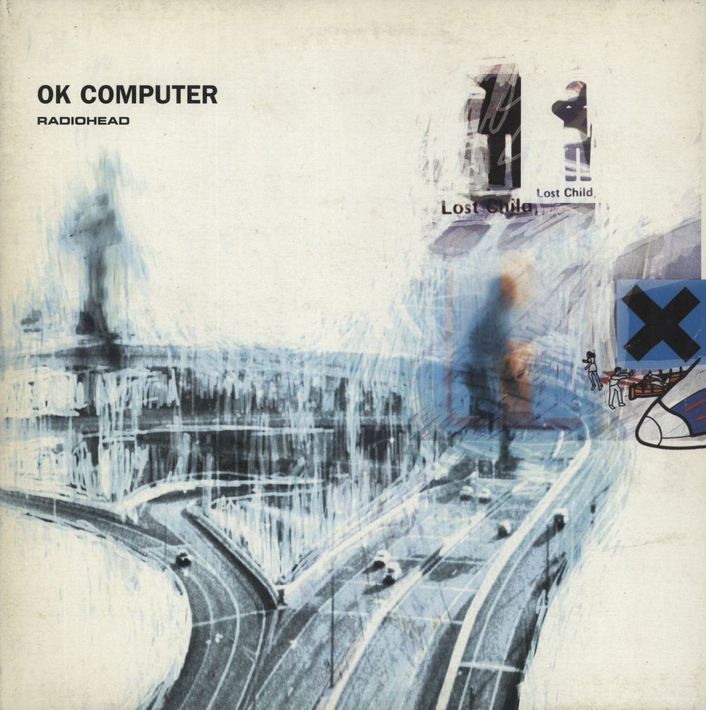 Radiohead OK Computer - 180gm - VG UK 2-LP vinyl record set (Double LP Album) NODATA02