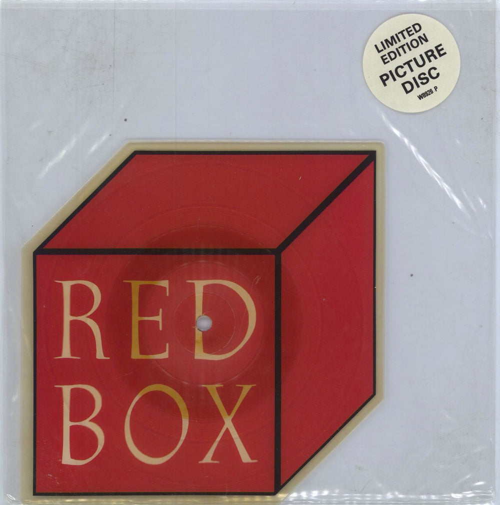 Red Box Lean On Me UK shaped picture disc (picture disc vinyl record) W8926P