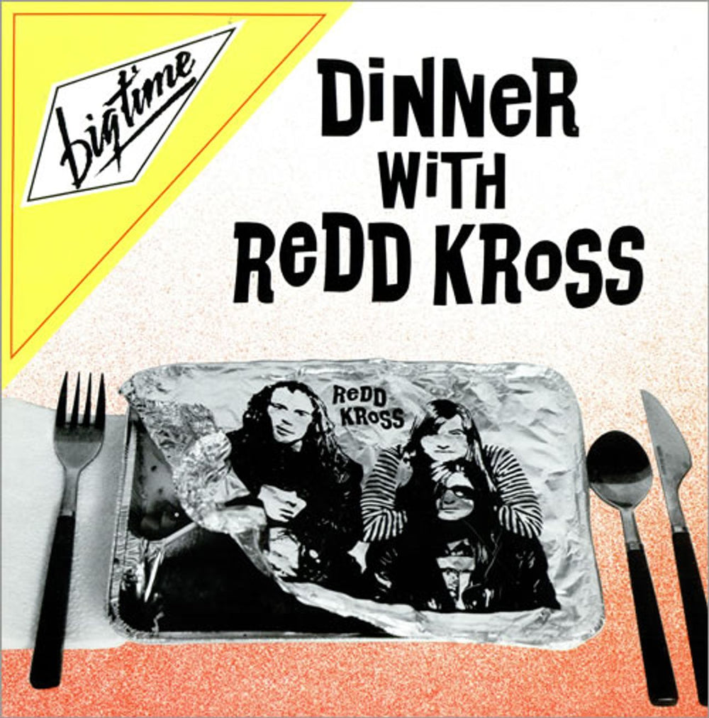 Redd Kross Dinner With Redd Kross - Black & Red Vinyl US Promo vinyl LP album (LP record) 6055-1-BDJ