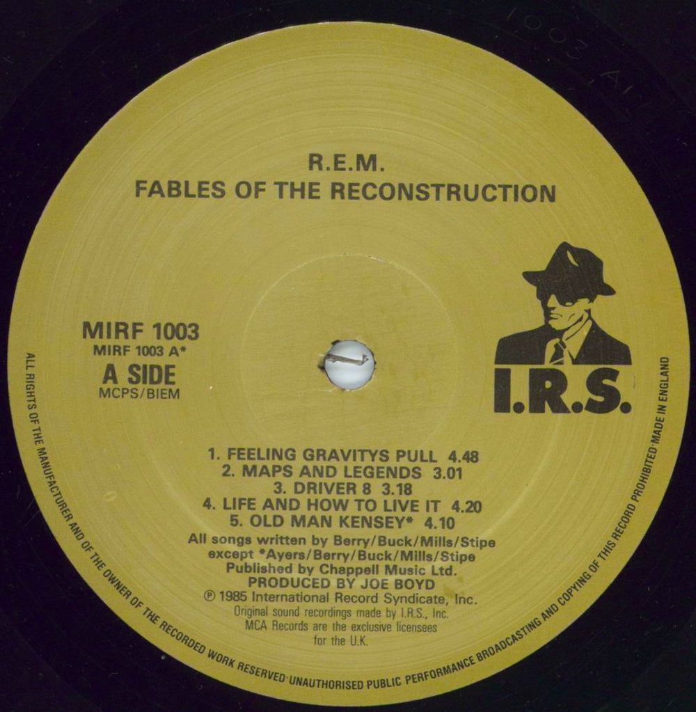 REM Fables Of The Reconstruction + inner UK vinyl LP album (LP record) REMLPFA109886