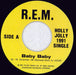 REM Holly Jolly 1991 Single - 7" Only US 7" vinyl single (7 inch record / 45) REM07HO117060