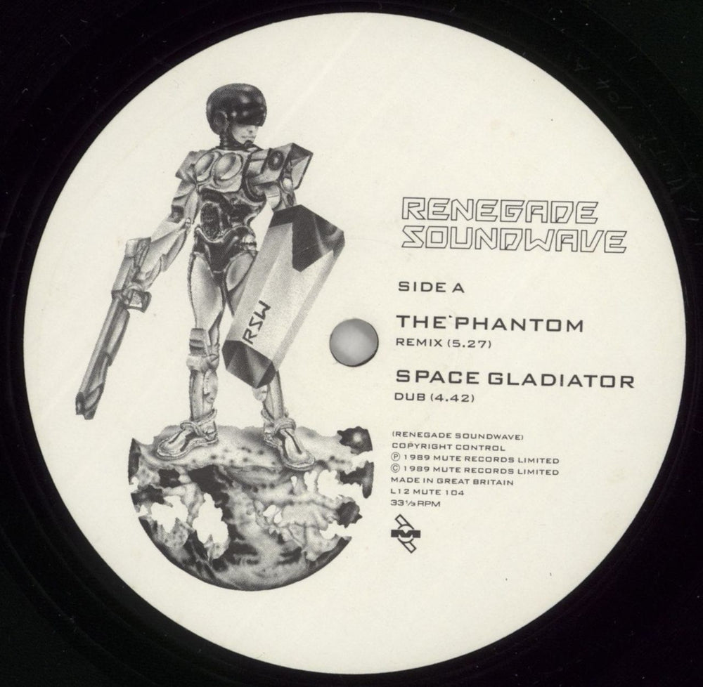 Renegade Soundwave Space Gladiator - Mixes UK 12" vinyl single (12 inch record / Maxi-single) RSW12SP177724