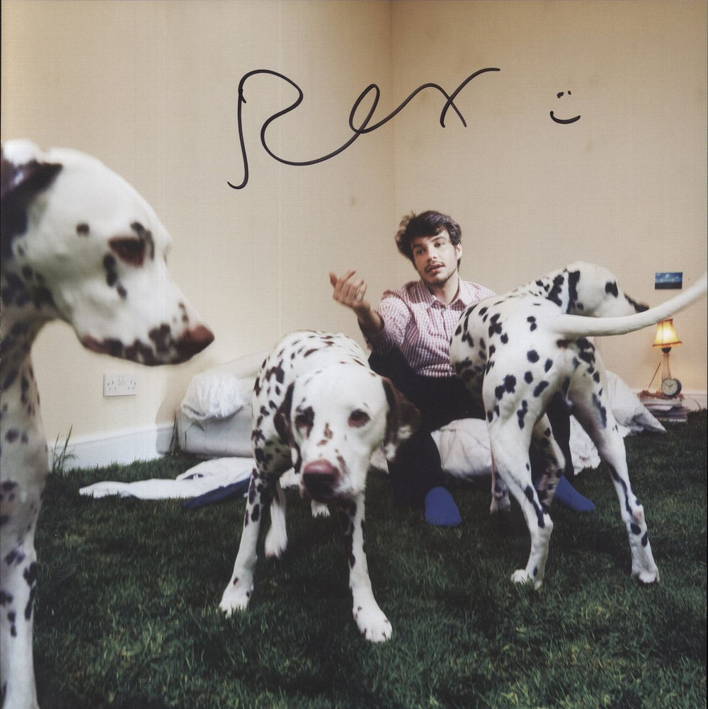 Rex Orange County Who Cares? - Lenticular Cover + Signed Insert UK vinyl LP album (LP record) 0F0LPWH852019