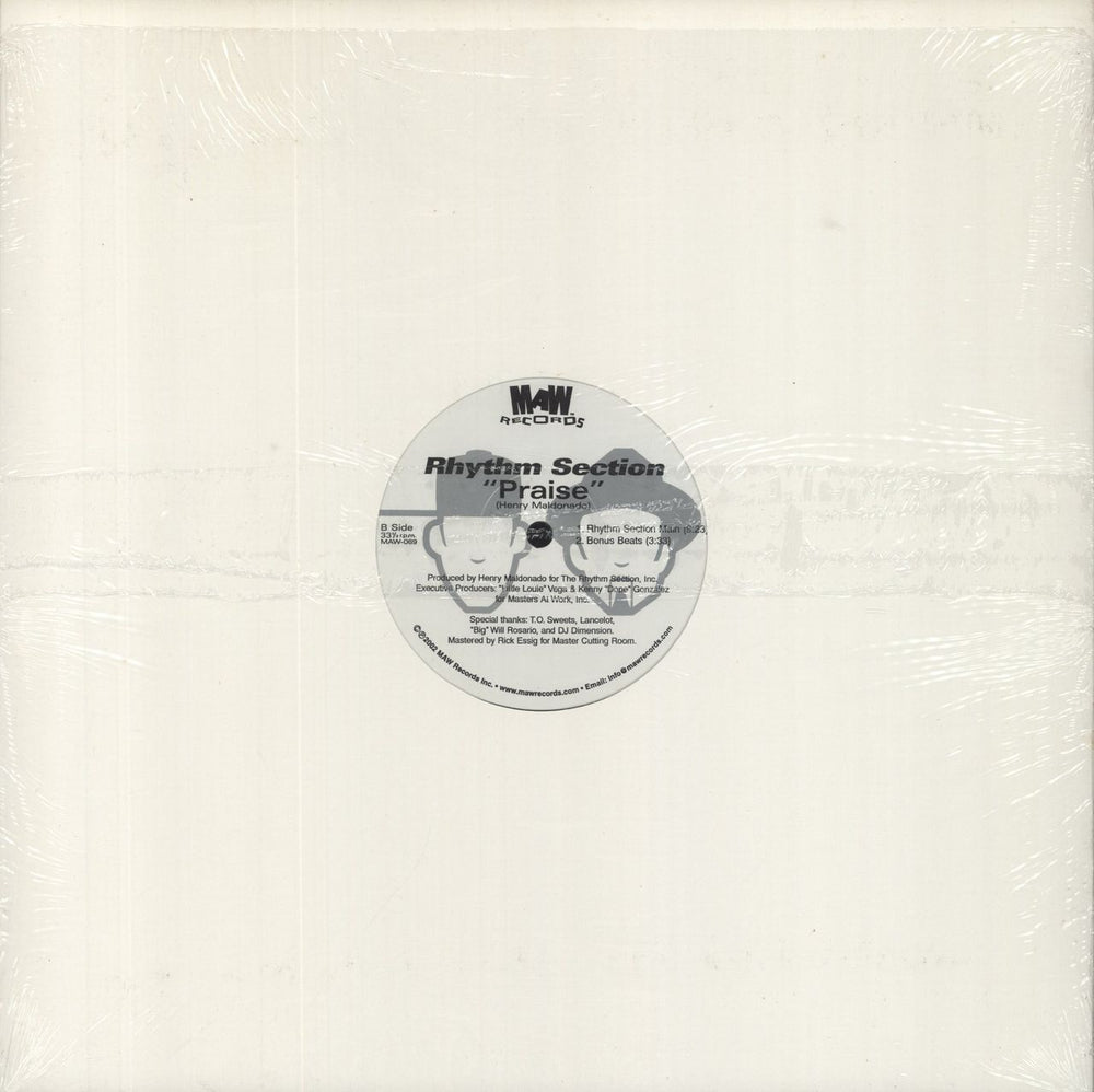 Rhythm Section Sunshine / Praise US 12" vinyl single (12 inch record / Maxi-single) 659240006916