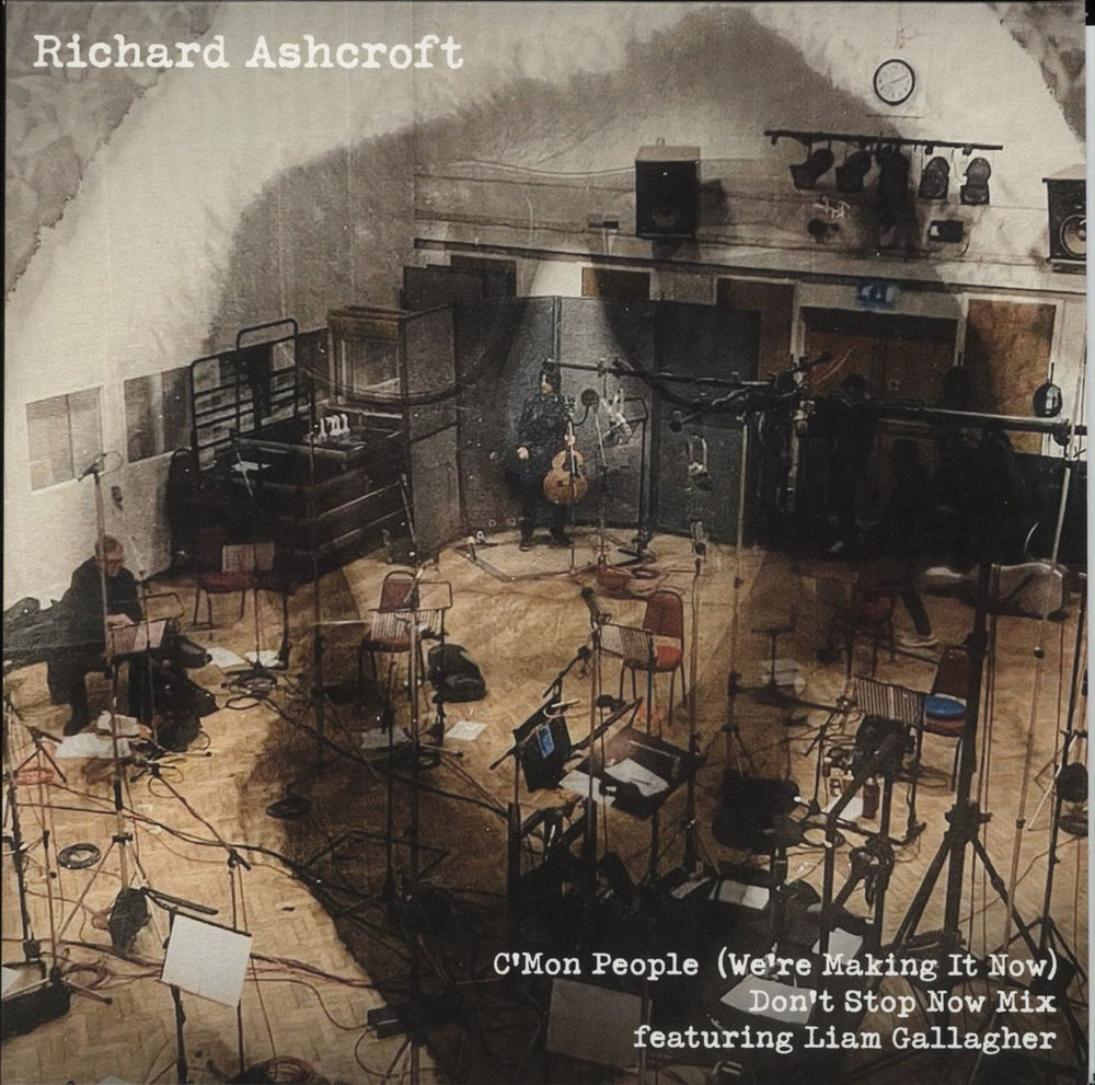 Richard Ashcroft C'Mon People (We're Making It Now) featuring Liam Gallagher UK 7" vinyl single (7 inch record / 45) INFECT683S