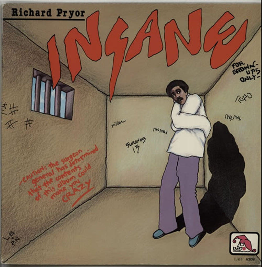 Richard Pryor Insane US vinyl LP album (LP record) LAFFA209