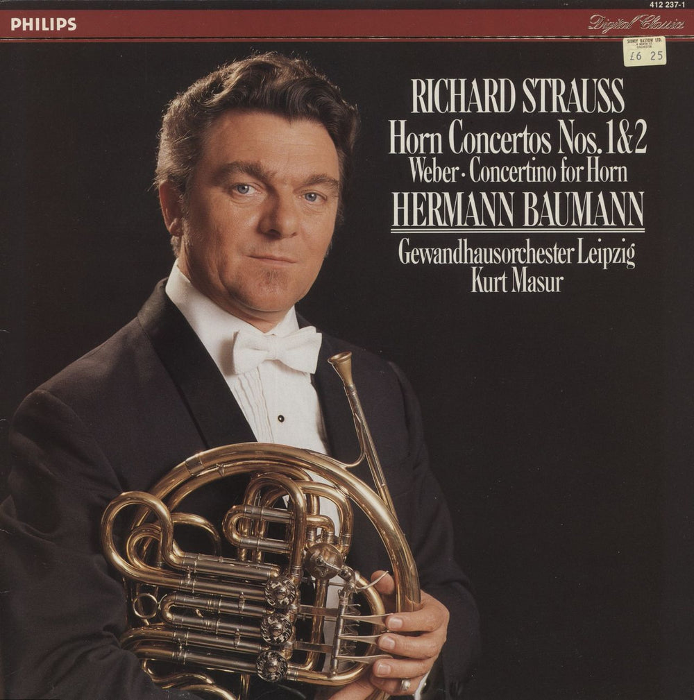 Richard Strauss Strauss: Horn Concertos Nos. 1&2 • Concertino For Horn Dutch vinyl LP album (LP record) 412237-1