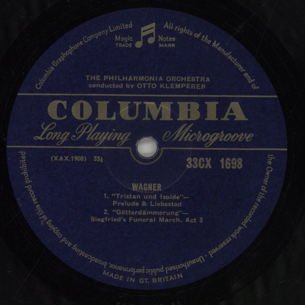 Richard Wagner Klemperer Conducts Wagner-MONO UK vinyl LP album (LP record) WGXLPKL801643