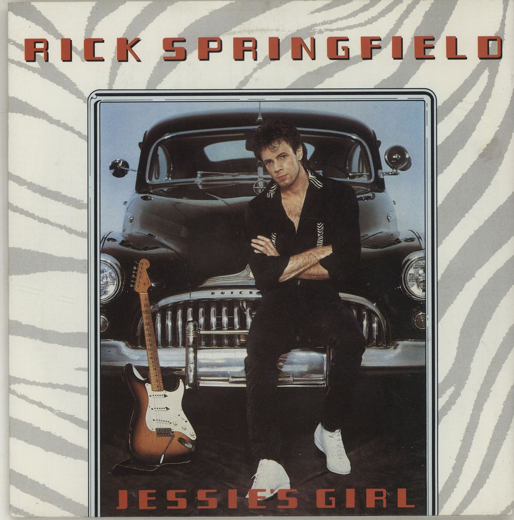 Rick Springfield Jessie's Girl UK 7" vinyl single (7 inch record / 45) RICK2