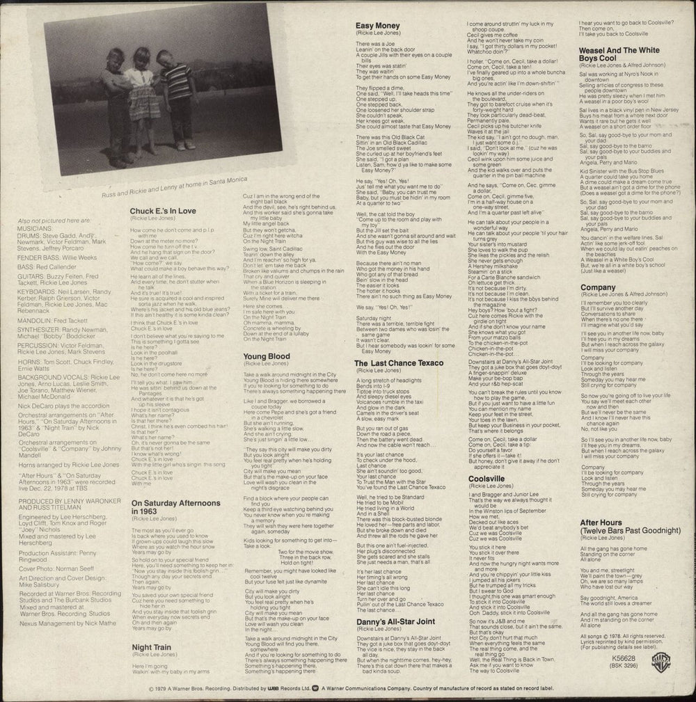 Rickie Lee Jones Rickie Lee Jones - Nimbus Supercut - EX UK vinyl LP album (LP record)