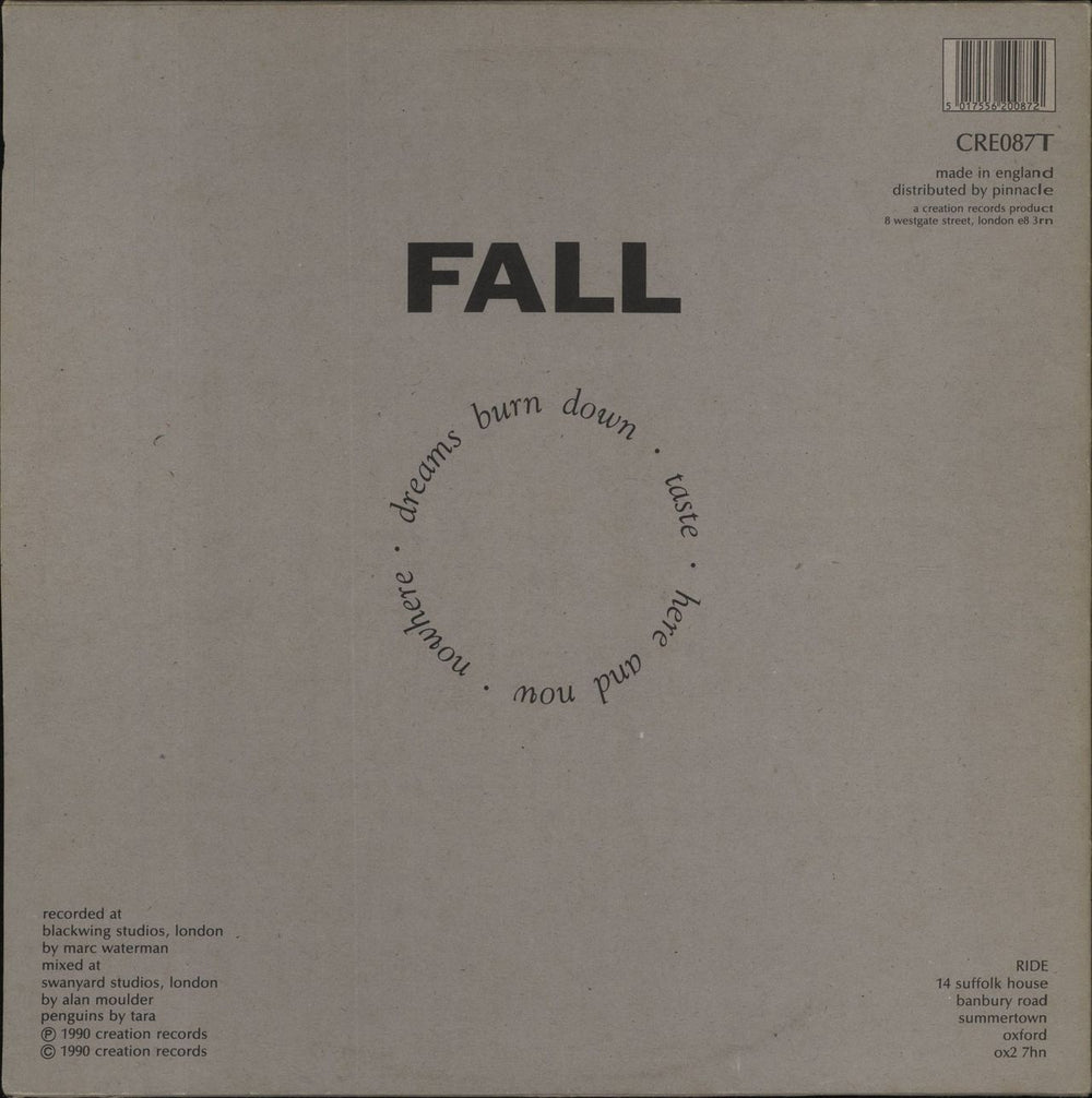 Ride Fall EP UK 12" vinyl single (12 inch record / Maxi-single) 5017556200872