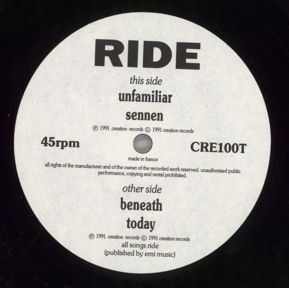 Ride Today Forever - EX UK 12" vinyl single (12 inch record / Maxi-single) RID12TO187180