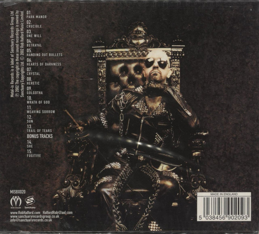Rob Halford Crucible - Sealed UK CD album (CDLP) 5038456902093