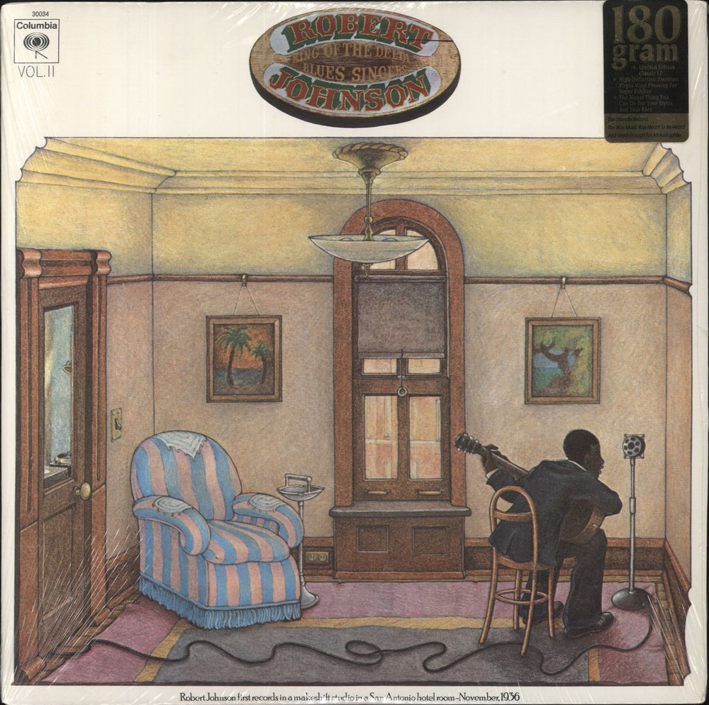 Robert Johnson (30s) King Of The Delta Blues Singers Vol II - 180gm US vinyl LP album (LP record) C30034