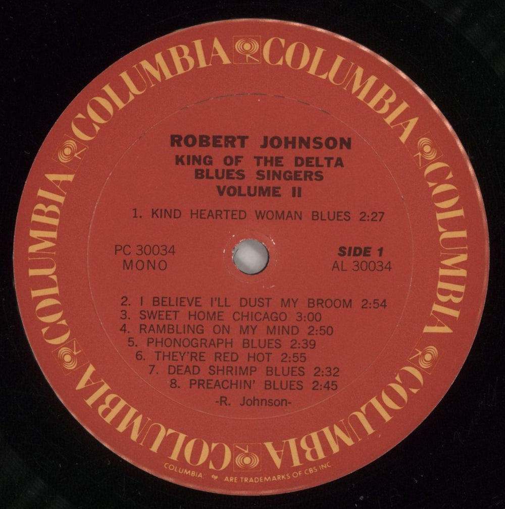 Robert Johnson (30s) King Of the Delta Blues Singers Vol II US vinyl LP album (LP record) RJ2LPKI872110