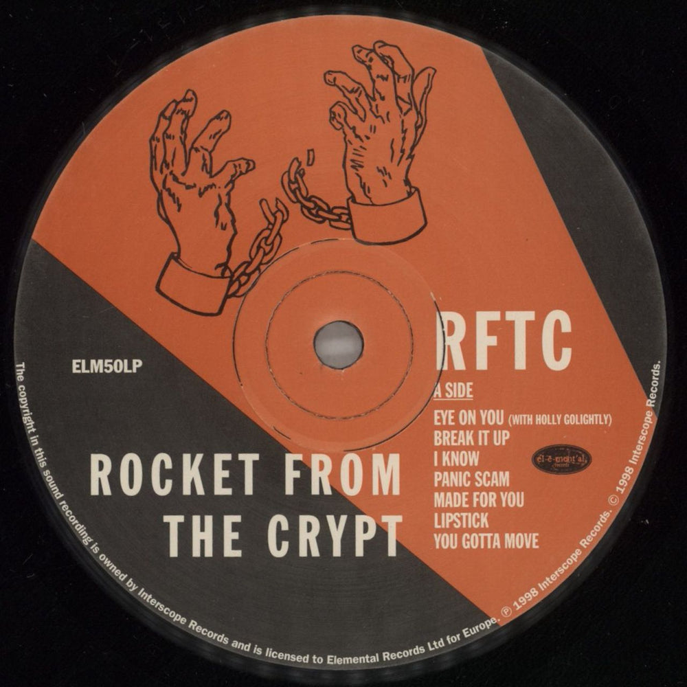 Rocket From The Crypt RFTC UK vinyl LP album (LP record) RFCLPRF396967