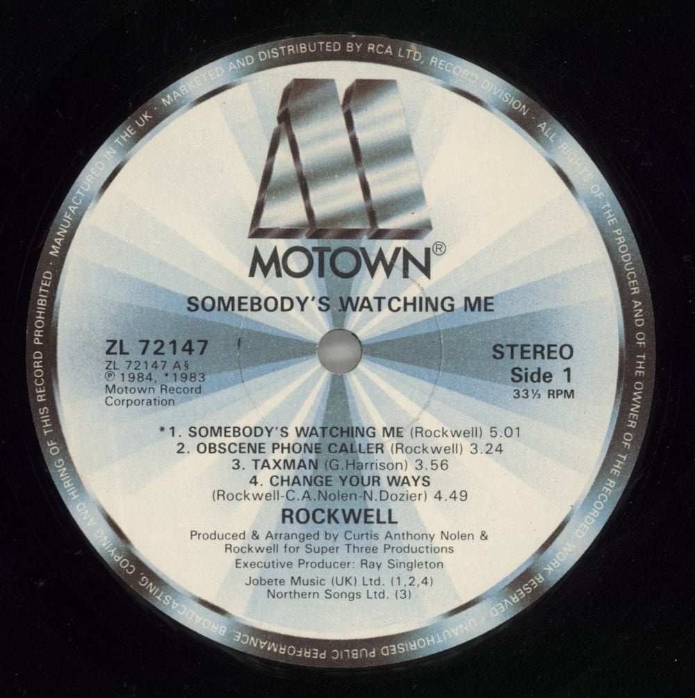 Rockwell Somebody's Watching Me German vinyl LP album (LP record) RWLLPSO625245
