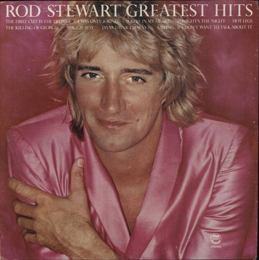 Rod Stewart Greatest Hits Philippino vinyl LP album (LP record) HS3373