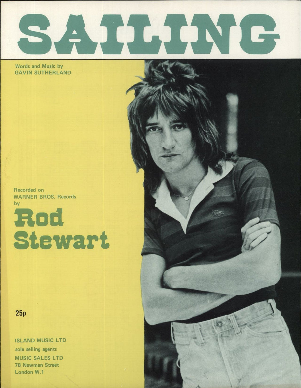 Rod Stewart Sailing UK sheet music IS5158G