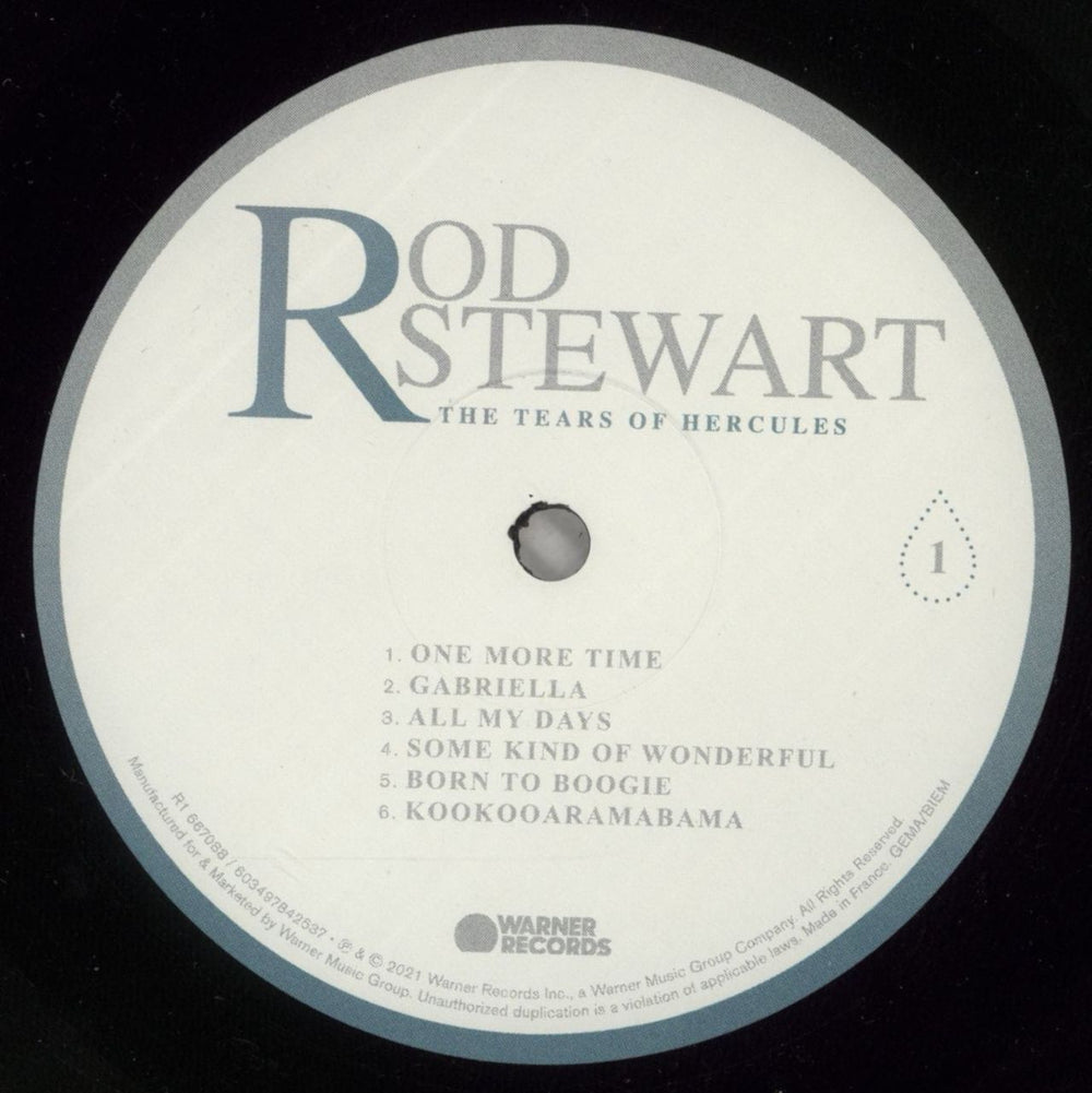 Rod Stewart The Tears Of Hercules US vinyl LP album (LP record) RODLPTH871498