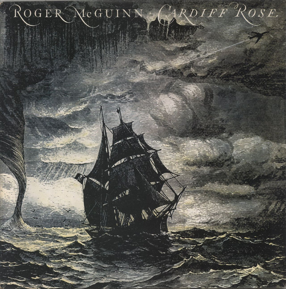 Roger McGuinn Cardiff Rose + insert UK vinyl LP album (LP record) 81369