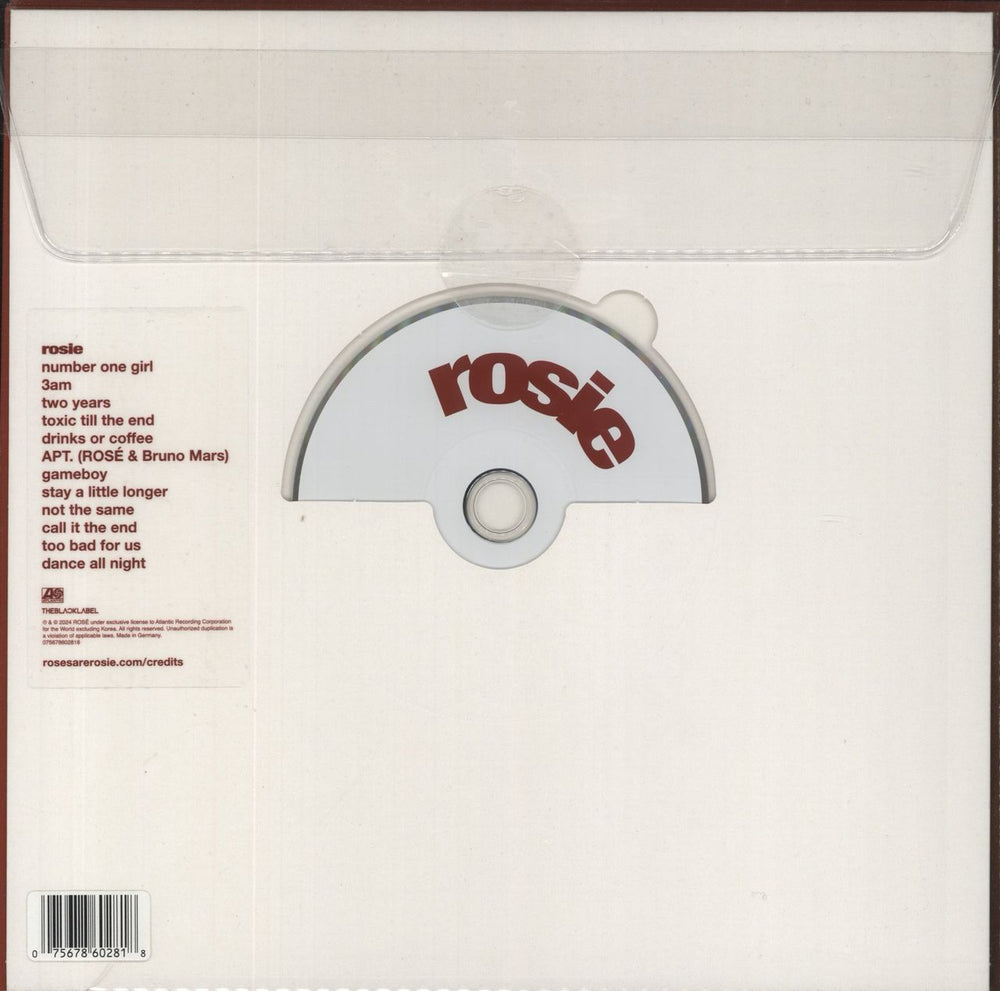 Rosé Rosie UK CD Single Box Set 075678602818