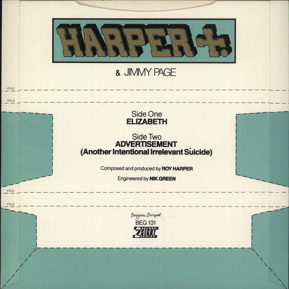 Roy Harper Elizabeth UK 7" vinyl single (7 inch record / 45)