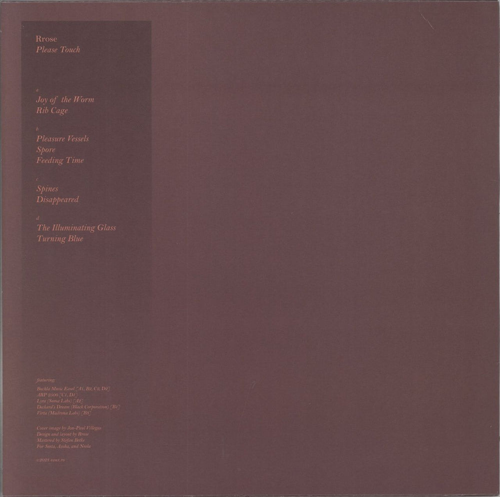 Rrose Please Touch US 2-LP vinyl record set (Double LP Album)