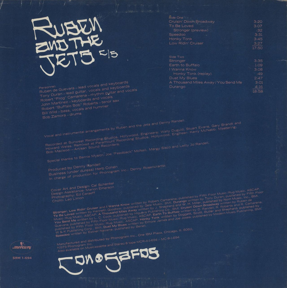 Ruben And The Jets Con Safos - VG US vinyl LP album (LP record)