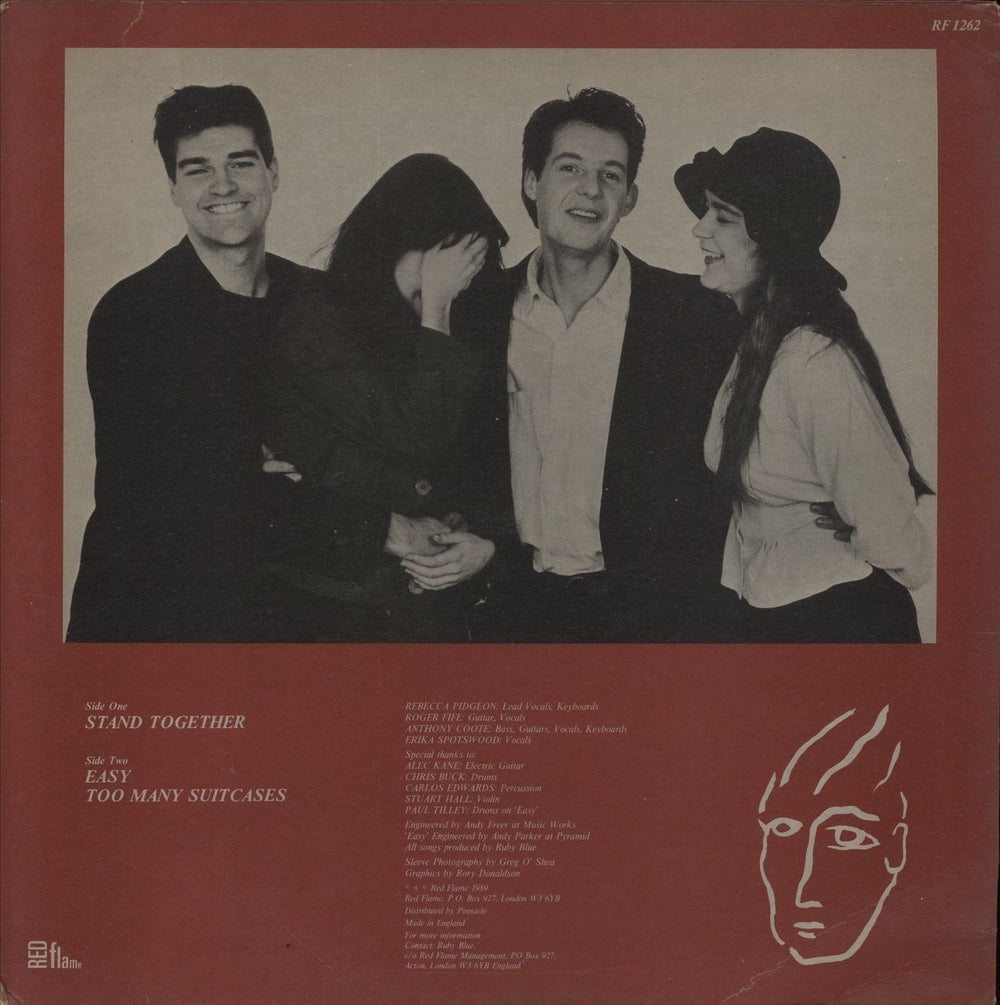 Ruby Blue Stand Together UK vinyl LP album (LP record)