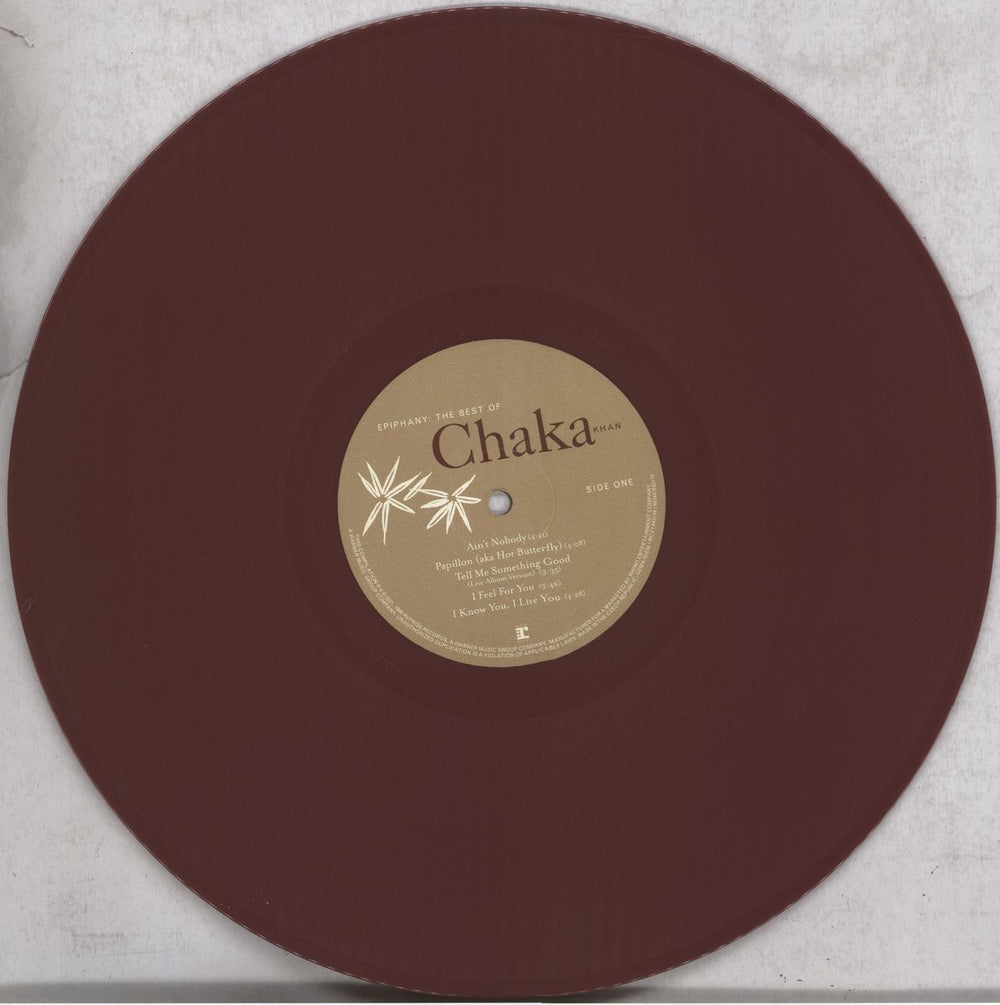 Rufus & Chaka Khan Epiphany: The Best Of Chaka Khan - Burgundy Vinyl US vinyl LP album (LP record) KHALPEP843819
