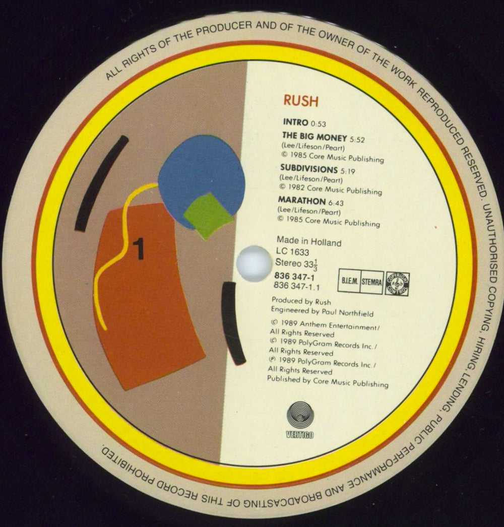 Rush A Show Of Hands + Sticker Dutch 2-LP vinyl record set (Double LP Album) RUS2LAS552049