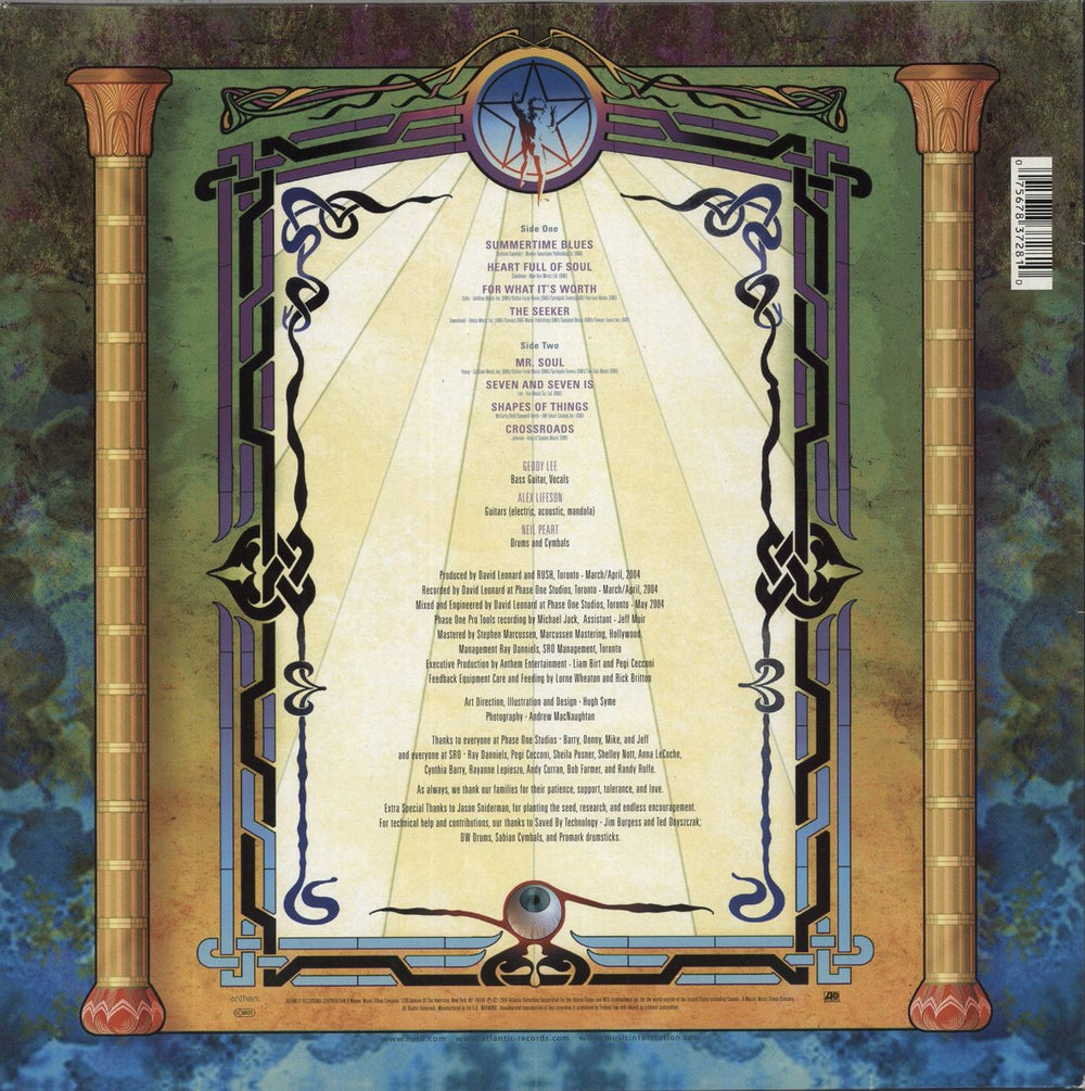 Rush Feedback UK vinyl LP album (LP record) 075678372810