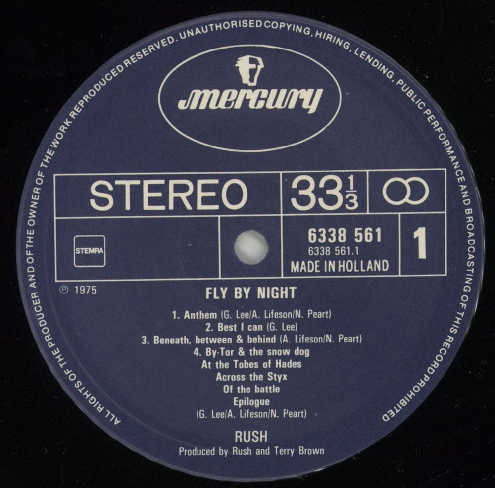Rush Fly By Night - Shrink Dutch vinyl LP album (LP record) RUSLPFL872166