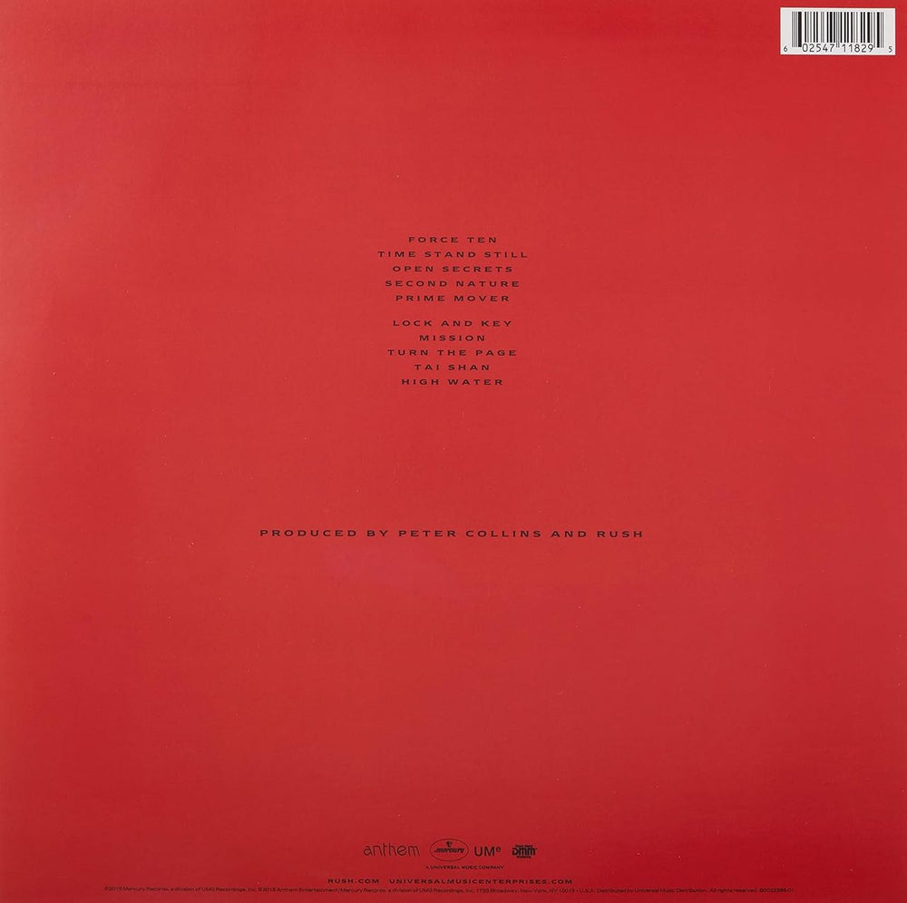 Rush Hold Your Fire - Direct Metal Mastered 180 Gram US vinyl LP album (LP record) 602547118295