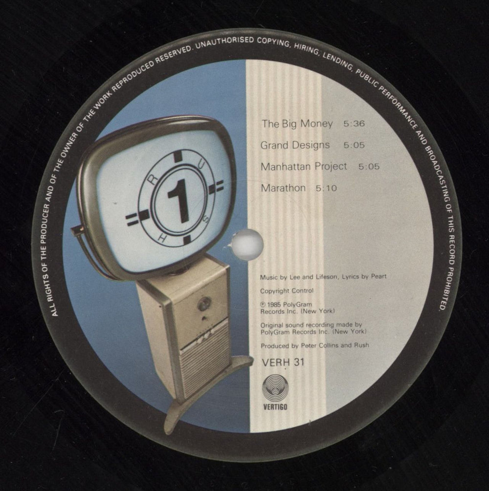 Rush Power Windows UK vinyl LP album (LP record) RUSLPPO291047