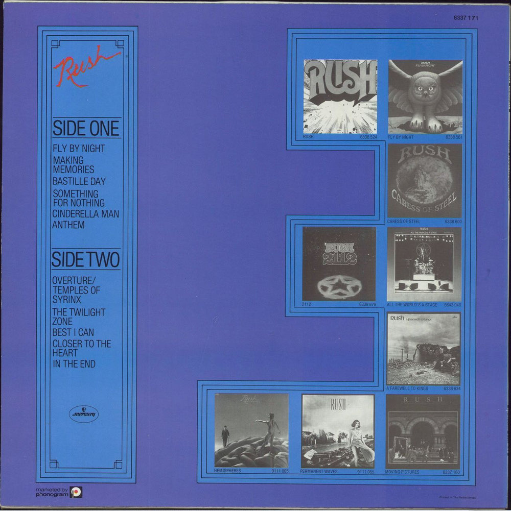 Rush Through Time - EX Dutch vinyl LP album (LP record)