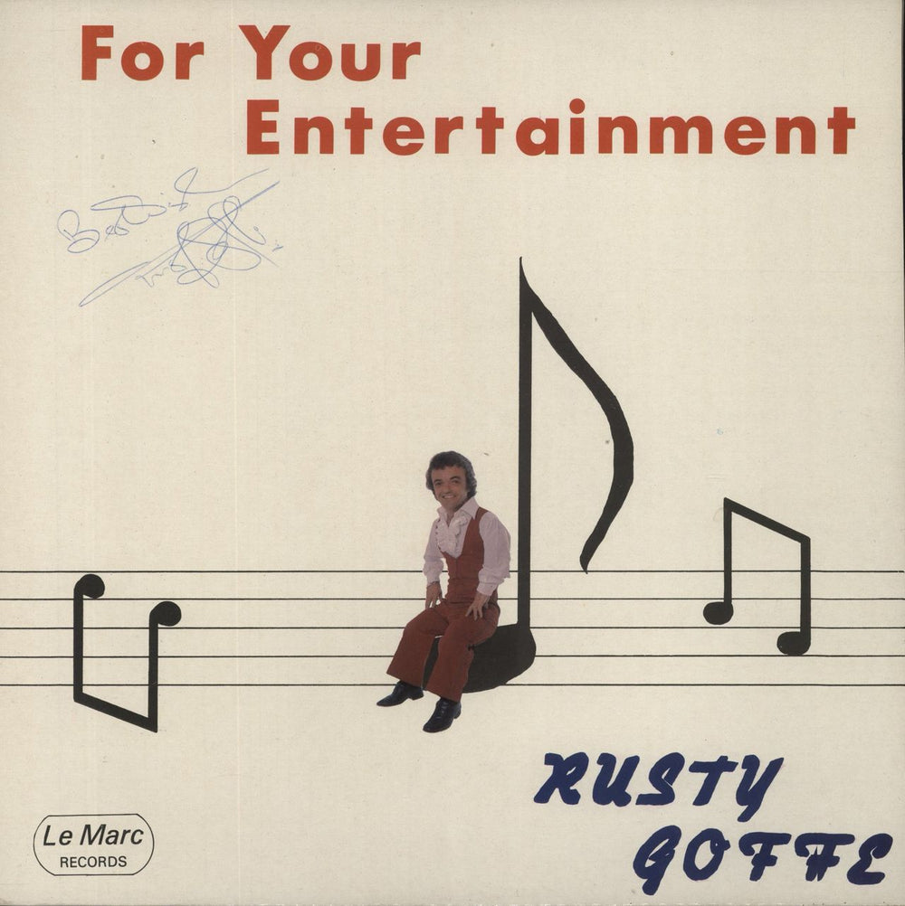 Rusty Goffe For Your Entertainment UK vinyl LP album (LP record) LM117