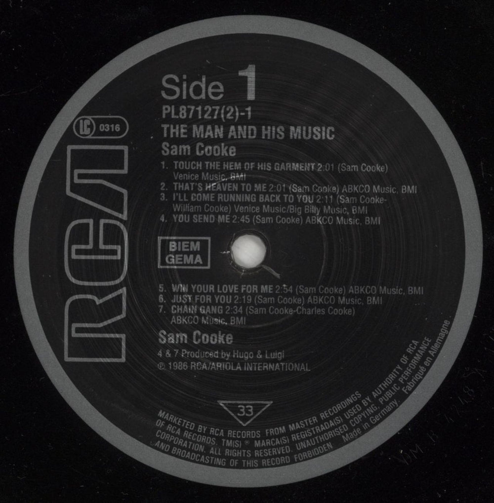 Sam Cooke The Man And His Music German 2-LP vinyl record set (Double LP Album) SAK2LTH655917