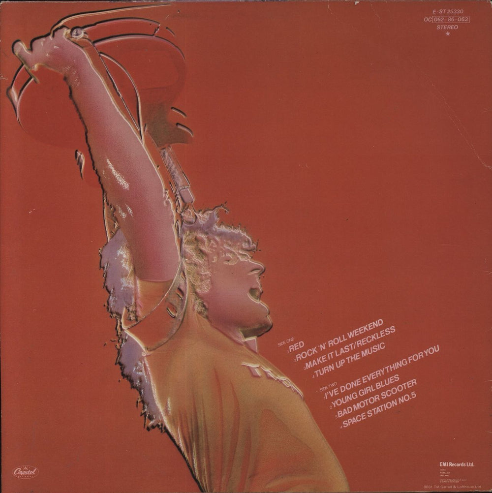 Sammy Hagar Loud & Clear - Red Vinyl - Stickered Sleeve - EX UK vinyl LP album (LP record)