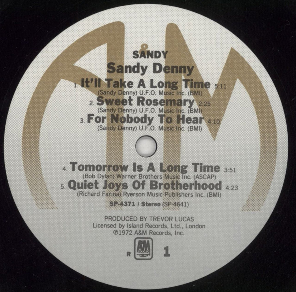 Sandy Denny Sandy US vinyl LP album (LP record) SNYLPSA181026