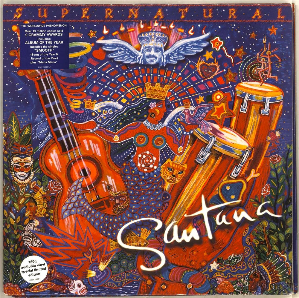 Santana Supernatural UK 2-LP vinyl record set (Double LP Album) 07822190801