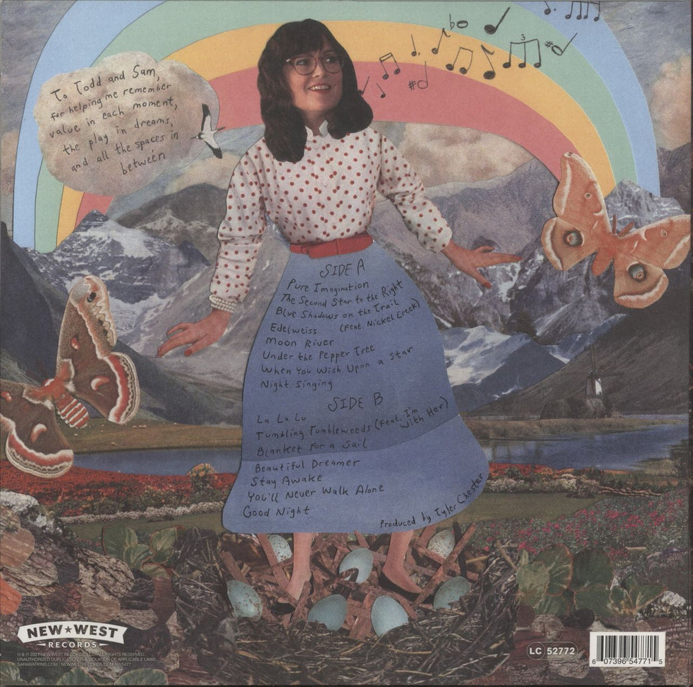 Sara Watkins Under The Pepper Tree - Pink/Metallic Silver Vinyl US vinyl LP album (LP record) 607396547715