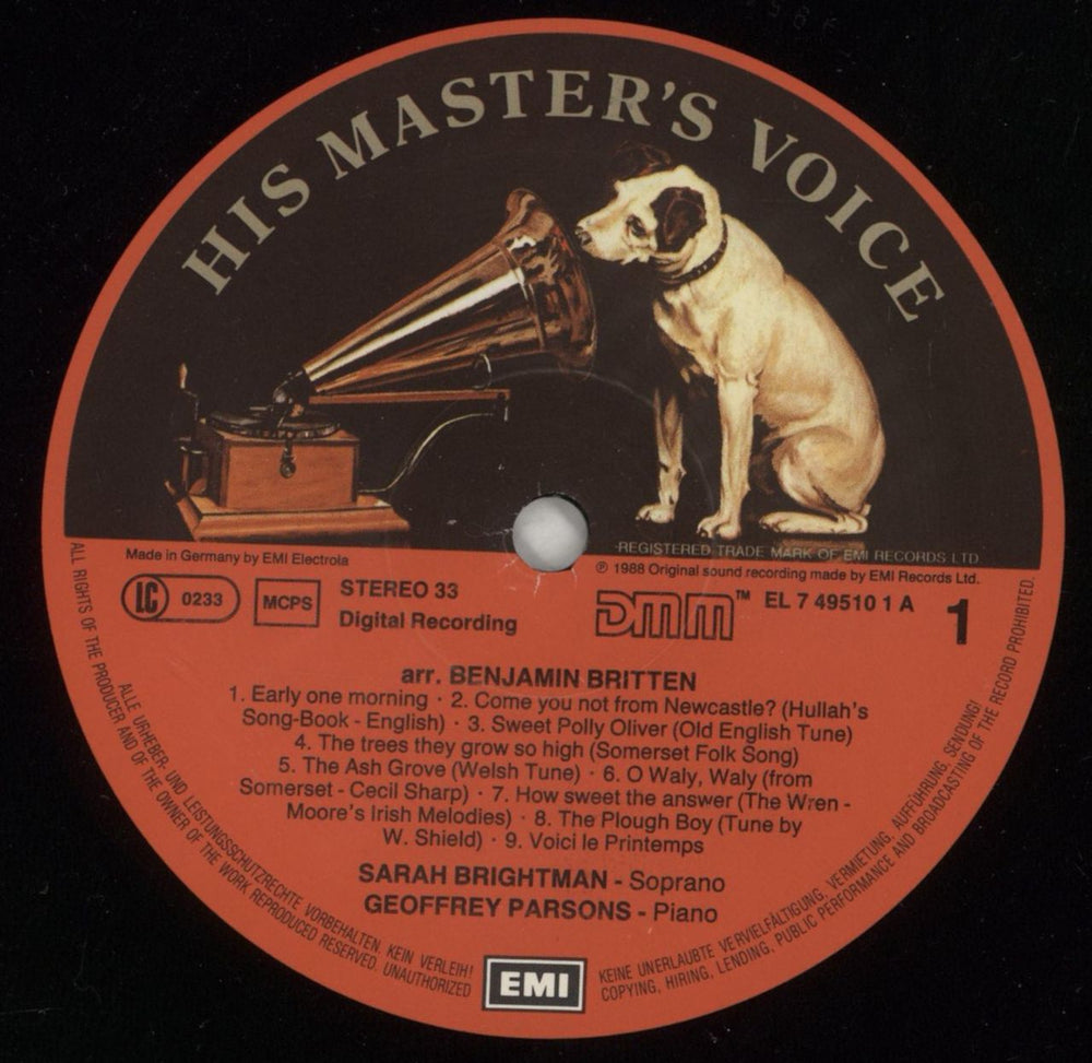 Sarah Brightman The Trees They Grow So High - Factory Sample German Promo vinyl LP album (LP record) SAHLPTH245388