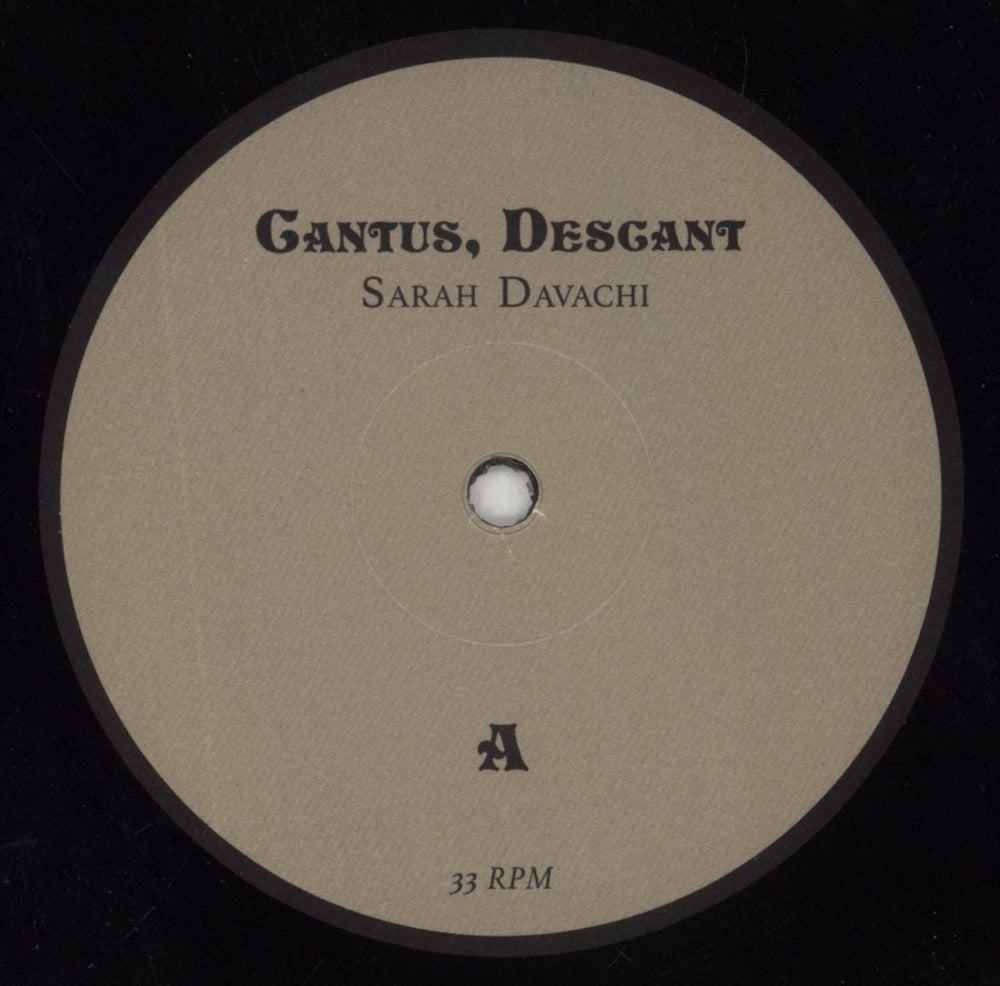 Sarah Davachi Cantus, Descant US 2-LP vinyl record set (Double LP Album) 7ET2LCA850009