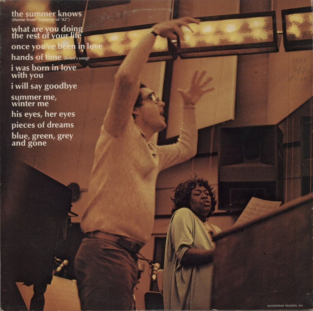 Sarah Vaughan Sarah Vaughan & Michel Legrand UK vinyl LP album (LP record)