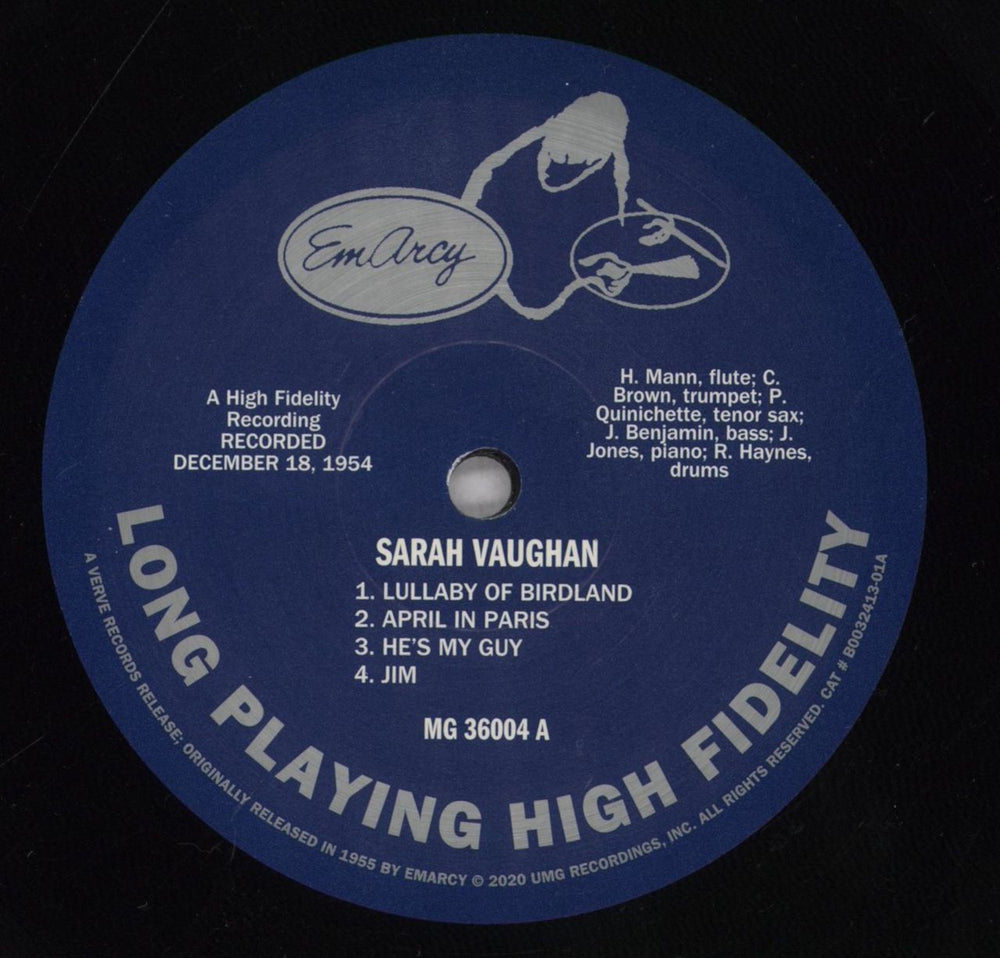 Sarah Vaughan Sarah Vaughan US vinyl LP album (LP record) VAALPSA842255