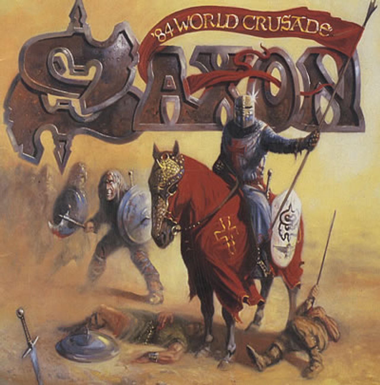Saxon '84 World Crusade UK tour programme TOUR PROGRAMME