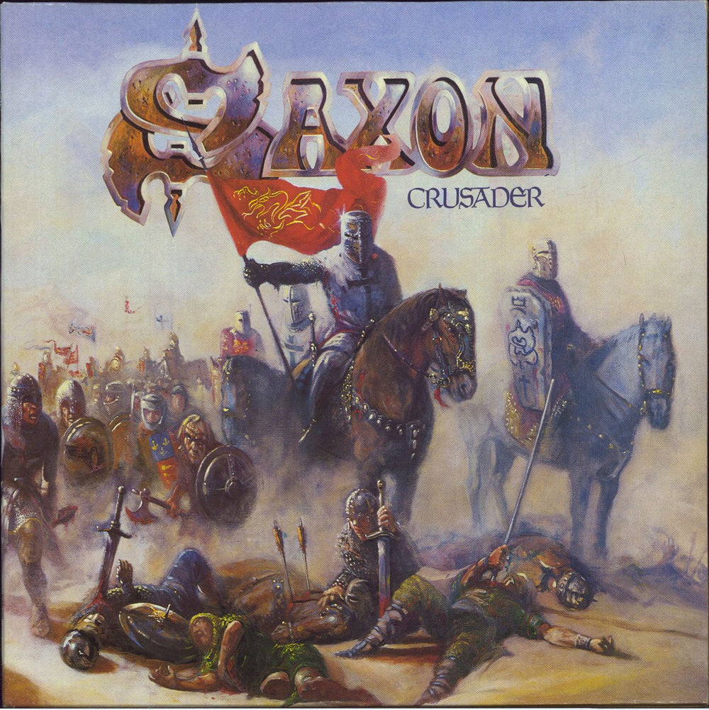 Saxon Crusader UK vinyl LP album (LP record) CAL200